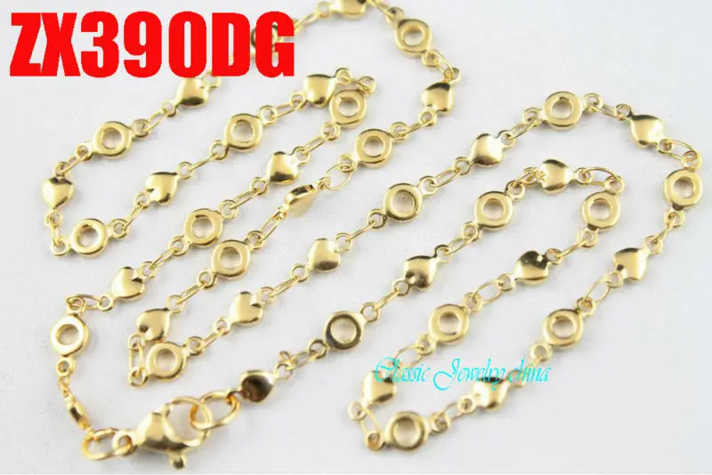 golden color 4mm Circle and heart chain stainless steel necklace lady fashion jewelry sweater chain 20pcs ZX390DG
golden color 4mm Circle and heart chain stainless steel necklace lady fashion jewelry sweater chain 20pcs ZX390DG
