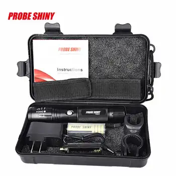 X800 Zoomable XML T6 LED Tactical Flashlight+18650 Battery+Charger+Case outdoor travel portable multi-function lighting #3J25
X800 Zoomable XML T6 LED Tactical Flashlight+18650 Battery+Charger+Case outdoor travel portable multi-function lighting #3J25