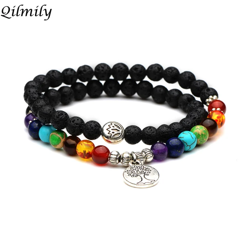 Qilmily 7 Chakra Energy Volcanic Stone Beads Multilayer Bracelets for Women Men Tree of Life Owl Engrave Pendant Gifts Souvenirs
Qilmily 7 Chakra Energy Volcanic Stone Beads Multilayer Bracelets for Women Men Tree of Life Owl Engrave Pendant Gifts Souvenirs