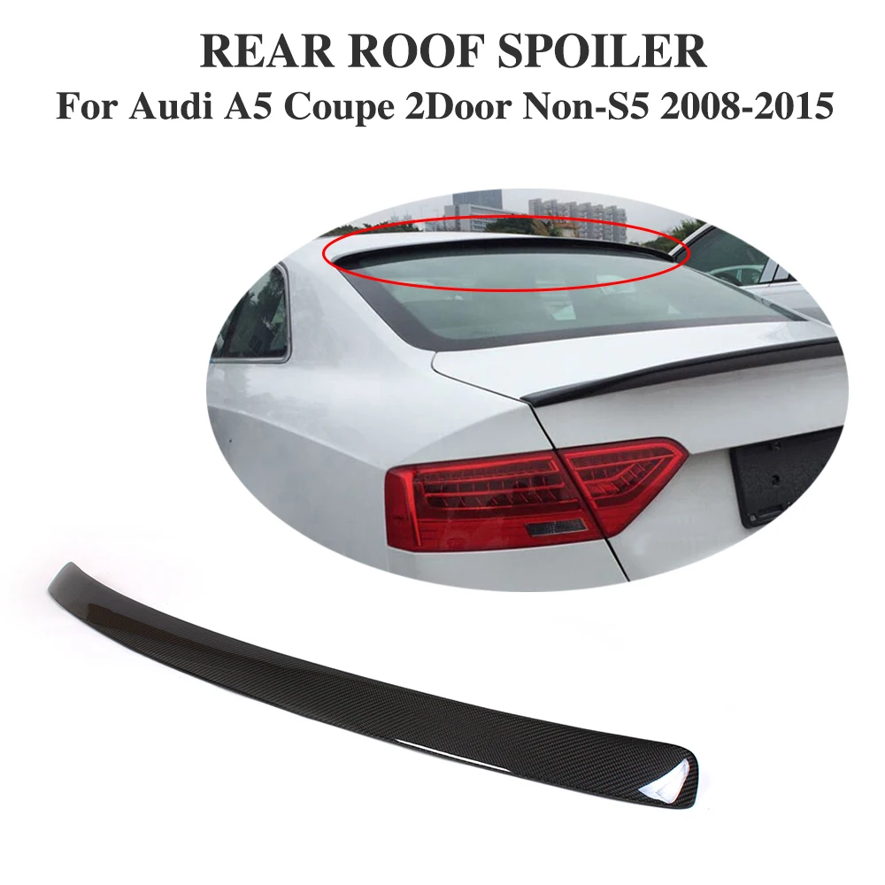New Carbon Fiber Rear Trunk Spoiler Lip Wing For Audi A5 Coupe 2D C Style 09-16