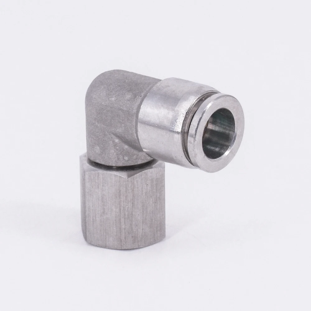 1/8" 1/4" 3/8" 1/2" BSPP Female Elbow Pneumatic 304 Stainless Steel Push In Quick Connector Release Air Fitting Plumbing 
1/8" 1/4" 3/8" 1/2" BSPP Female Elbow Pneumatic 304 Stainless Steel Push In Quick Connector Release Air Fitting Plumbing