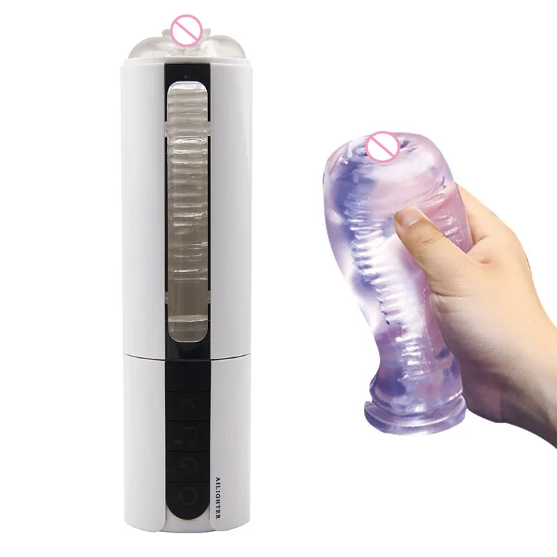 

Handsfree Auto Suck Smart Heating Masturbating Cup Induced Vibration artificial vagina sucking Sex Toys For Man masturbation cup