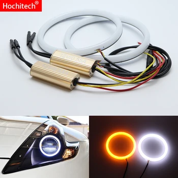 White & yellow Dual and only white color Cotton LED Angel eyes kit halo ring DRL Turn signal light for Nissan 370Z 2009-2015
White & yellow Dual and only white color Cotton LED Angel eyes kit halo ring DRL Turn signal light for Nissan 370Z 2009-2015