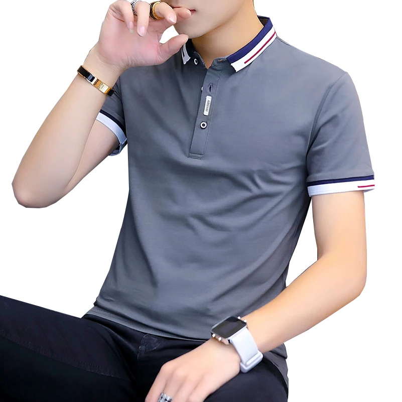 BROWON 2019 New Arrival Summer T-shirt Men Short Sleeve Slim Fit Tshirts Turn-down Collar Tee Shirt Homme
BROWON 2019 New Arrival Summer T-shirt Men Short Sleeve Slim Fit Tshirts Turn-down Collar Tee Shirt Homme