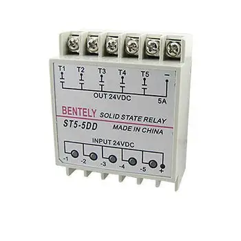 DC to DC Five 5 Phase Solid State Relay SSR 5A 24V DIN Rail Mount PN5-5DD
DC to DC Five 5 Phase Solid State Relay SSR 5A 24V DIN Rail Mount PN5-5DD