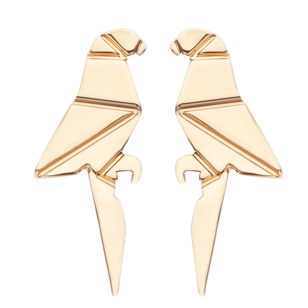 QIMING 1pair Gold Silver Parrot Stud Earrings Minimalist Modish Jewelry for Women Girls Gift Bird Earring
QIMING 1pair Gold Silver Parrot Stud Earrings Minimalist Modish Jewelry for Women Girls Gift Bird Earring