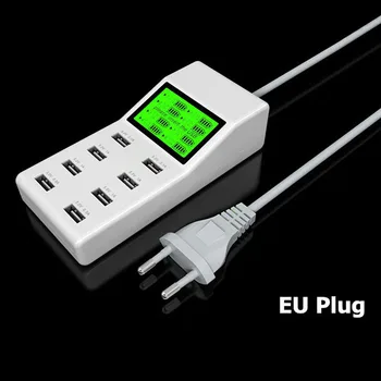 Universal Smart 8 Port USB Wall Charger Display Screen US EU Plug Travel AC Power Adapter Socket for Cell Phone Tablet Camera
Universal Smart 8 Port USB Wall Charger Display Screen US EU Plug Travel AC Power Adapter Socket for Cell Phone Tablet Camera