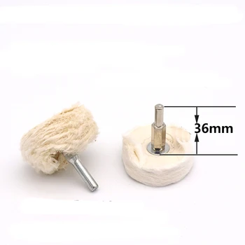 

T Shape 50mm 75mm 100mm Diameter White Cloth Polishing Wheel 6mm Shank Buffing Grinding Head For Dremel Rotary Abrasive Tool