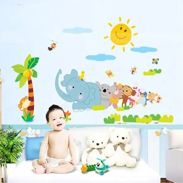 Animal cartoon Decoration Sticker Creative Wall Stickers Parlor Kids Bedroom Home Decor House Decals Wallpaper LM1003
Animal cartoon Decoration Sticker Creative Wall Stickers Parlor Kids Bedroom Home Decor House Decals Wallpaper LM1003