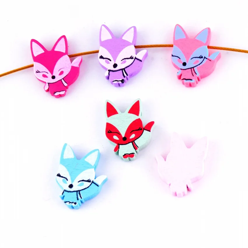 Free Shipping 20pcs Hot New Random Mixed Multicolor Cute Animal Fox Wood Beads Jewelry Fashion DIY Craft 23x28mm
Free Shipping 20pcs Hot New Random Mixed Multicolor Cute Animal Fox Wood Beads Jewelry Fashion DIY Craft 23x28mm