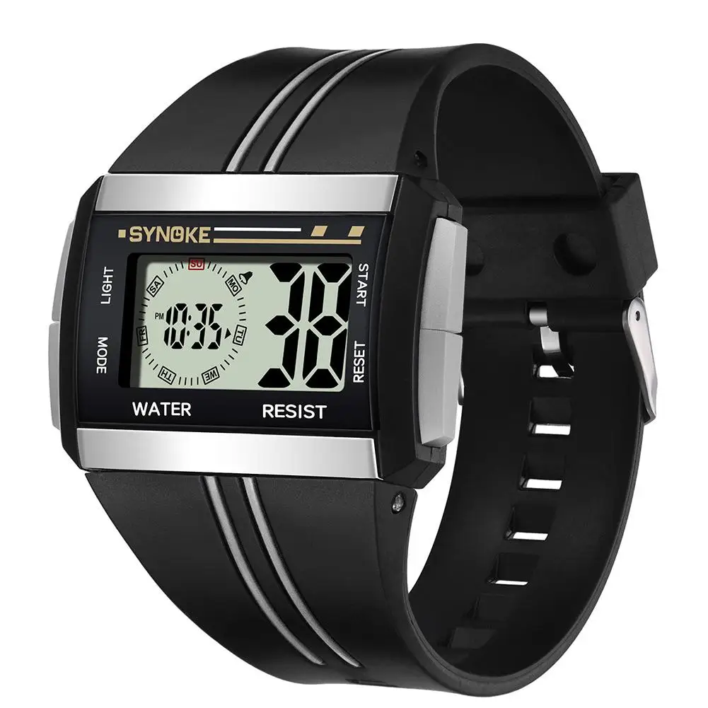 2019 Men Rectangle Luminous Backlight Sports Stopwatch Date Alarm Digital Wrist Watch
2019 Men Rectangle Luminous Backlight Sports Stopwatch Date Alarm Digital Wrist Watch