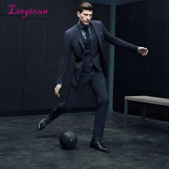 Linyixun New Brand Grey with black Men suit ternos masculino slim fit Custom made men suits for wedding Two Pieces jacket+pants
Linyixun New Brand Grey with black Men suit ternos masculino slim fit Custom made men suits for wedding Two Pieces jacket+pants