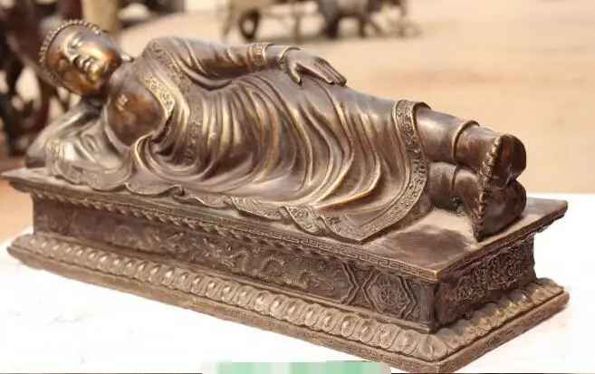 S1973 18"Chinese Tibet Buddhism Bronze Sleep Shakyamuni Sakyamuni Buddha Dragon Statue
S1973 18"Chinese Tibet Buddhism Bronze Sleep Shakyamuni Sakyamuni Buddha Dragon Statue