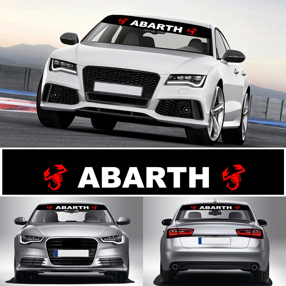 Car Styling ABARTH Sunshade Front Windshield Banner Decal Reflective Stickers For Fiat Viaggio Abarth Punto 124 125 500
Car Styling ABARTH Sunshade Front Windshield Banner Decal Reflective Stickers For Fiat Viaggio Abarth Punto 124 125 500