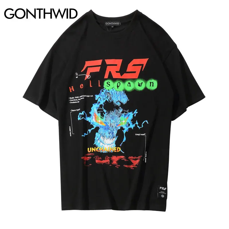 GONTHWID Hip Hop Hellspawn Skull Printed Streetwear T Shirts Mens 2019 Harajuku Style Short Sleeve Tshirts Male Fashion Tops Tee
GONTHWID Hip Hop Hellspawn Skull Printed Streetwear T Shirts Mens 2019 Harajuku Style Short Sleeve Tshirts Male Fashion Tops Tee