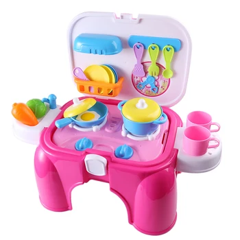 Kitchen Pretend Play Toy Multifunctional Children Kitchen Toy Girl Baby Toy Sit Chair Portable Box Gift Simulation Table Model
Kitchen Pretend Play Toy Multifunctional Children Kitchen Toy Girl Baby Toy Sit Chair Portable Box Gift Simulation Table Model