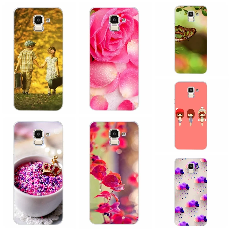 Case For Samsung Galaxy A30 A50 J1 J3 J4 J5 J6 J7 A3 A5 A7 A8 2016 2017 2018 Soft TPU Silicone Love Cover Funda D016 |