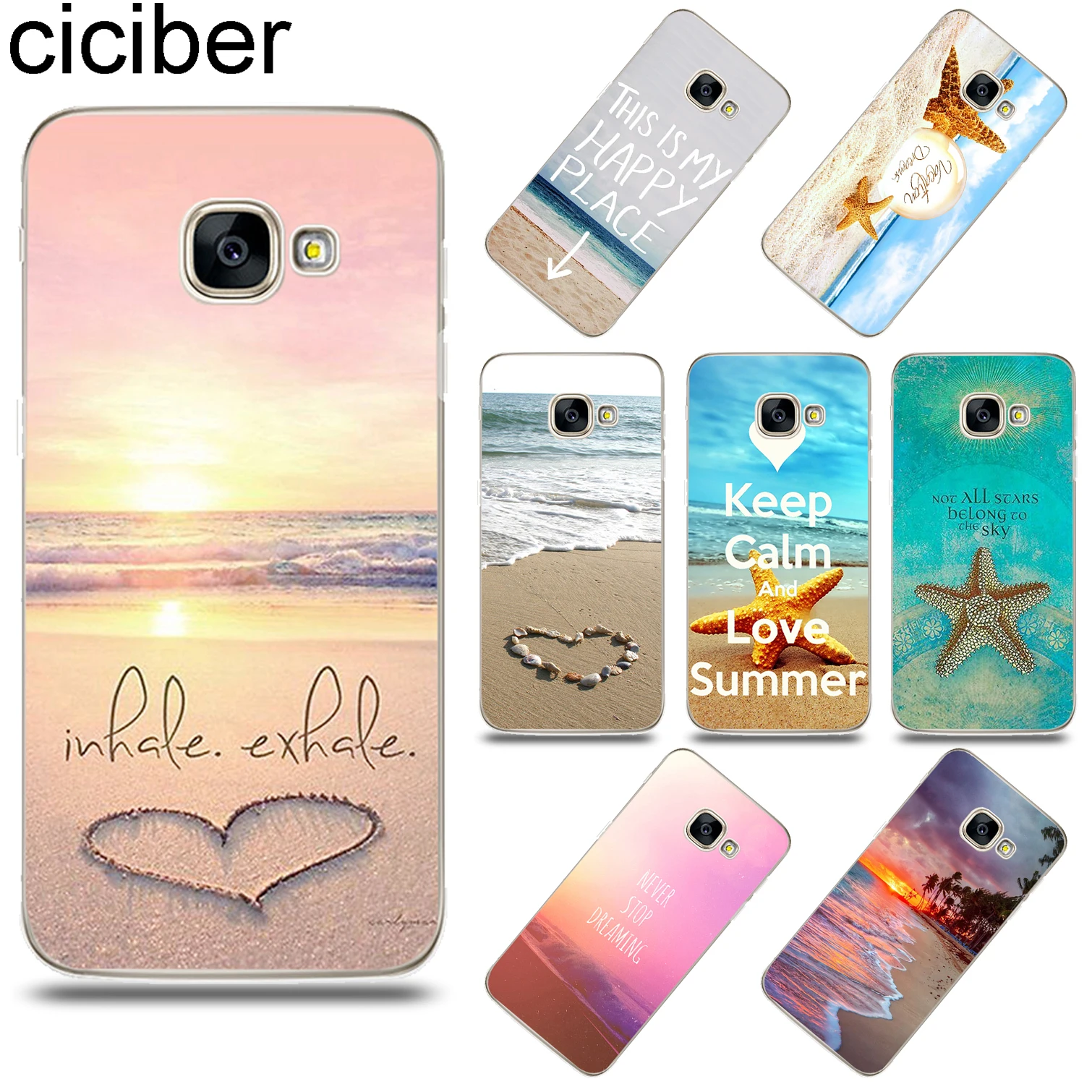 ciciber Summer Beach Love Cover for Samsung Galaxy A8 A9 A6S Plus 2018 PRO A5 2016 A3 A7 2017 Soft Silicone TPU Phone Case Funda
ciciber Summer Beach Love Cover for Samsung Galaxy A8 A9 A6S Plus 2018 PRO A5 2016 A3 A7 2017 Soft Silicone TPU Phone Case Funda