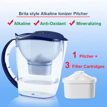 Household Water Filter Dispenser Pitcher 3.5L Mineral Alkaline Water Ionizer Water Filter Pitcher with pH 8-10 Orp -300mv
Household Water Filter Dispenser Pitcher 3.5L Mineral Alkaline Water Ionizer Water Filter Pitcher with pH 8-10 Orp -300mv