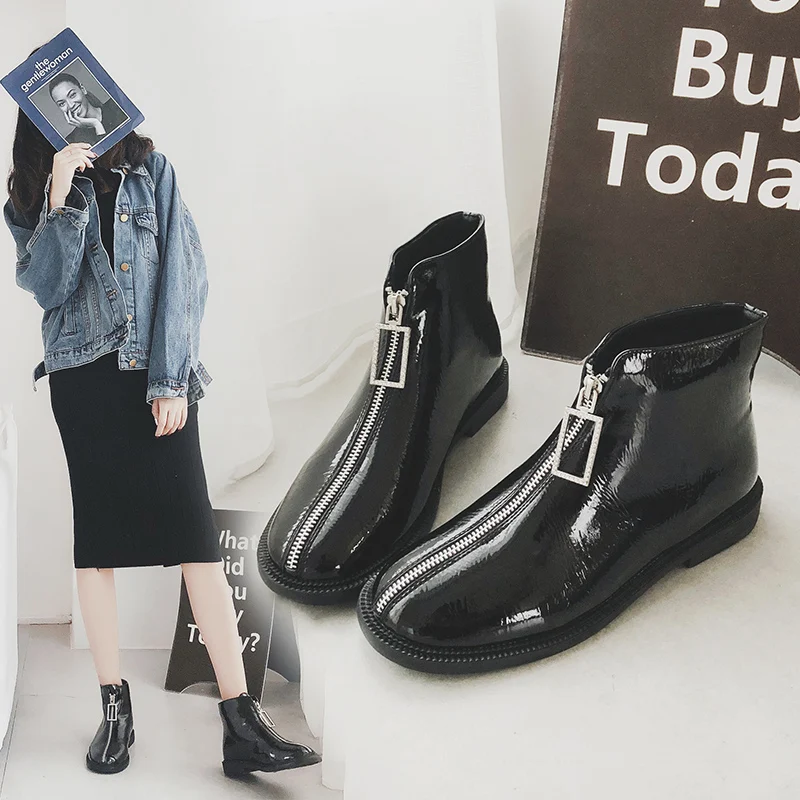 MYCORON High Quality Leather Heel Ladies Boots Zipper Luxury Product Women Round Toe Autumn Ankle Boots Ayakkabi Bayan
MYCORON High Quality Leather Heel Ladies Boots Zipper Luxury Product Women Round Toe Autumn Ankle Boots Ayakkabi Bayan
