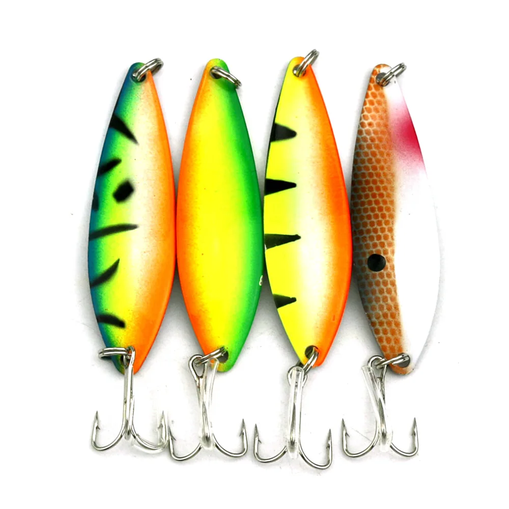 

1pcs 72mm 18g Metal Spinner Spoon Fishing Lure Hard Baits Colorful Sequins Noise Paillette Treble Hook Tackle