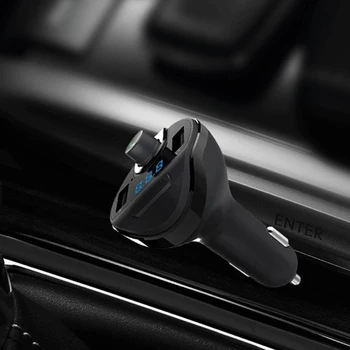 T20 Car Bluetooth MP3 Player Cigarette Lighter Car Dual USB Charger FM Transmitter Auto Hands-free Call
T20 Car Bluetooth MP3 Player Cigarette Lighter Car Dual USB Charger FM Transmitter Auto Hands-free Call