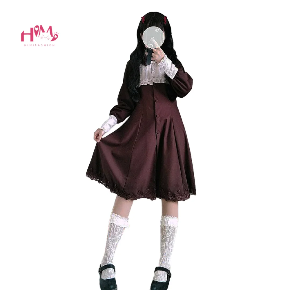 Japanese Harajuku Gothic Lolita Dress Women Kawaii Black Bow Lace Cosplay Party Dress Girls Vintage Long Sleeve Ruffles Clothes
Japanese Harajuku Gothic Lolita Dress Women Kawaii Black Bow Lace Cosplay Party Dress Girls Vintage Long Sleeve Ruffles Clothes