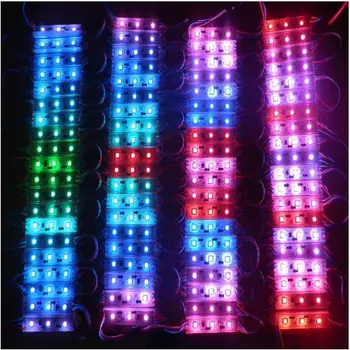 20pcs/lot 3 leds 5050 WS2811 dream color Individually Addressable Full color RGB LED Module Light Waterproof DC12V
20pcs/lot 3 leds 5050 WS2811 dream color Individually Addressable Full color RGB LED Module Light Waterproof DC12V