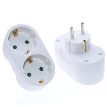 New 2 Socket Multiple Plug Power Strip Socket Distribution Adapter 16A/250V German Standard Power Supply Plug Adapter*
New 2 Socket Multiple Plug Power Strip Socket Distribution Adapter 16A/250V German Standard Power Supply Plug Adapter*
