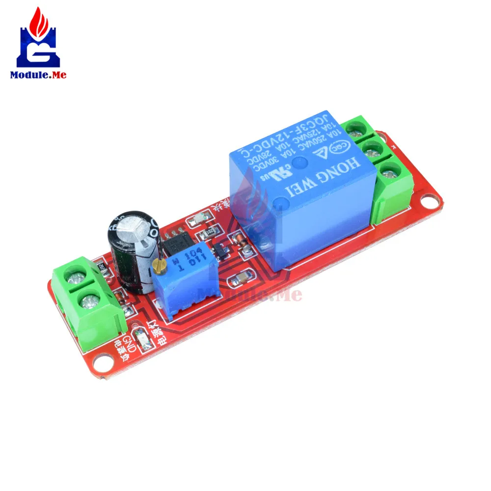 NE555 Trigger Timer Switch Delay Connect Module Adjustable Time Delay Relay Module DC 5V 10A 0-10S With LED Indicator Board
NE555 Trigger Timer Switch Delay Connect Module Adjustable Time Delay Relay Module DC 5V 10A 0-10S With LED Indicator Board