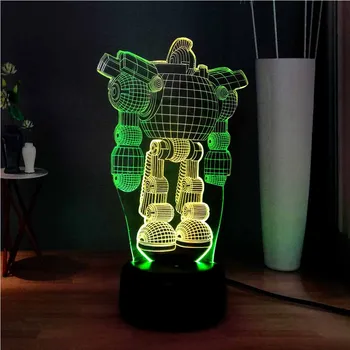 Novelty 3D Robot Lamp RGB USB Touch Mixed Dual Multicolor LED Night Light Holiday Lights Atmosphere Decor Child Holiday Toys Toy
Novelty 3D Robot Lamp RGB USB Touch Mixed Dual Multicolor LED Night Light Holiday Lights Atmosphere Decor Child Holiday Toys Toy