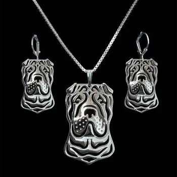 Women's Chinese Shar Pei Jewelry Set Lovers Alloy Pet Dog Jewelry Set Drop Shipping
Women's Chinese Shar Pei Jewelry Set Lovers Alloy Pet Dog Jewelry Set Drop Shipping