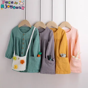 Children Girls Clothing Baby Girls Autumn Long Sleeve T-shirt Tops Blouse Clothing Solid O-neck Girls Cute Cardigan Dress
Children Girls Clothing Baby Girls Autumn Long Sleeve T-shirt Tops Blouse Clothing Solid O-neck Girls Cute Cardigan Dress