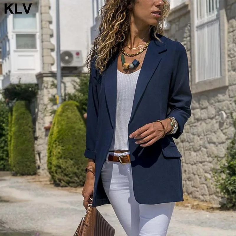 Office Lady Women Autumn Spring Long Sleeve Suit Jacket Blazer Solid Front Open Slim Coat business attire
Office Lady Women Autumn Spring Long Sleeve Suit Jacket Blazer Solid Front Open Slim Coat business attire