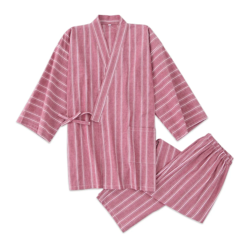 100% Washed cotton kimono robe sets women Lovers sexy stripes pajamas Japanese sauna robes pyjamas women SPA bathrobes
100% Washed cotton kimono robe sets women Lovers sexy stripes pajamas Japanese sauna robes pyjamas women SPA bathrobes