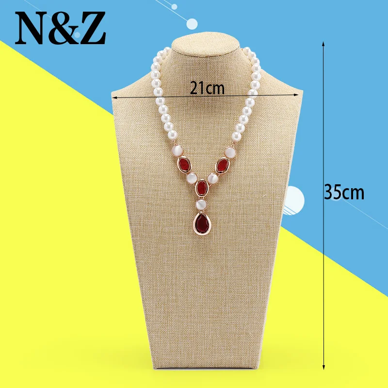 N&Z 35cm High Yellow Jute Necklace Pendant Chain Rack Frame Model Jewelry Display Shelf Necks Pendants Jewelry Display Holder
N&Z 35cm High Yellow Jute Necklace Pendant Chain Rack Frame Model Jewelry Display Shelf Necks Pendants Jewelry Display Holder
