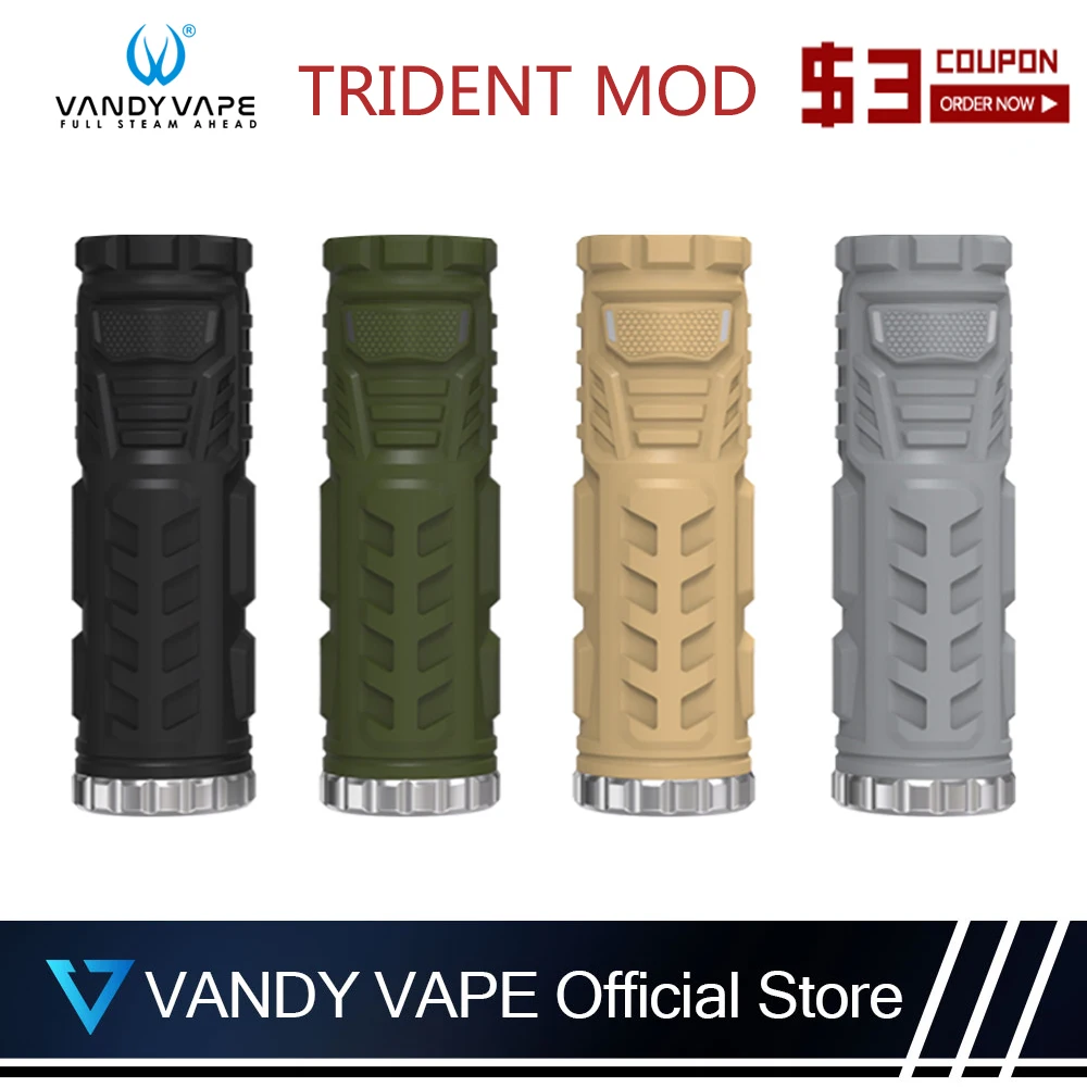 Original Vandy VapeTrident Mod Compatible with 3-5ml Capacity Tank vandyvape Mesh Coil Waterproof Electronic Cigarette
Original Vandy VapeTrident Mod Compatible with 3-5ml Capacity Tank vandyvape Mesh Coil Waterproof Electronic Cigarette