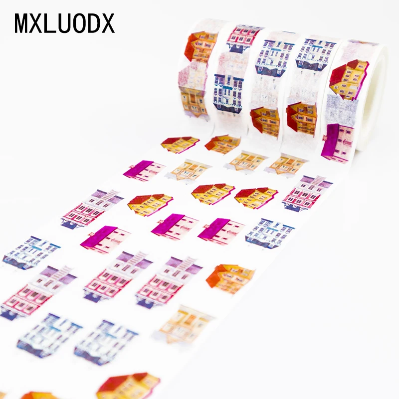 Japanese Washi Tape Vintage Sticky Masking Paper Tapes Houses Patterns Office Stationery DIY Decorative Adhesive Tape Set 1PCS
Japanese Washi Tape Vintage Sticky Masking Paper Tapes Houses Patterns Office Stationery DIY Decorative Adhesive Tape Set 1PCS
