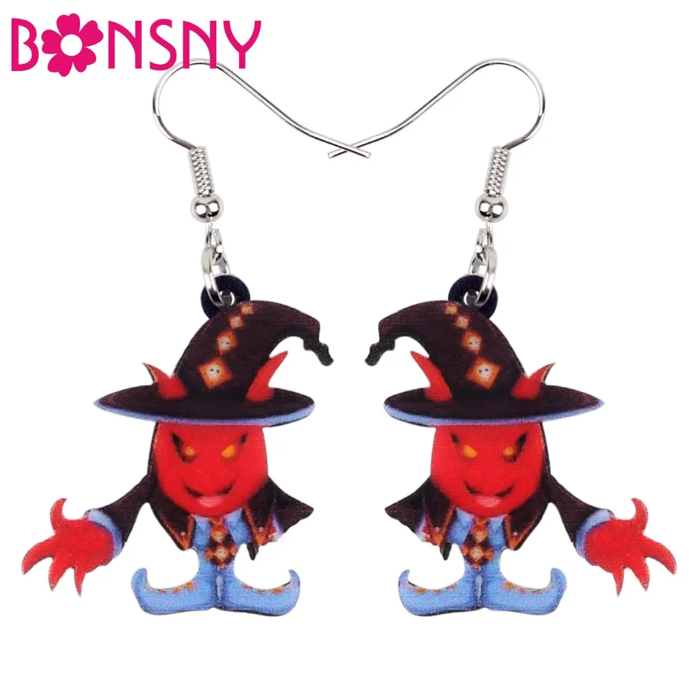 Bonsny Acrylic Halloween Polite Demon Earrings Drop Dangle Fashionable Decorations Costumes Jewelry For Women Girls Gift Bijoux
Bonsny Acrylic Halloween Polite Demon Earrings Drop Dangle Fashionable Decorations Costumes Jewelry For Women Girls Gift Bijoux