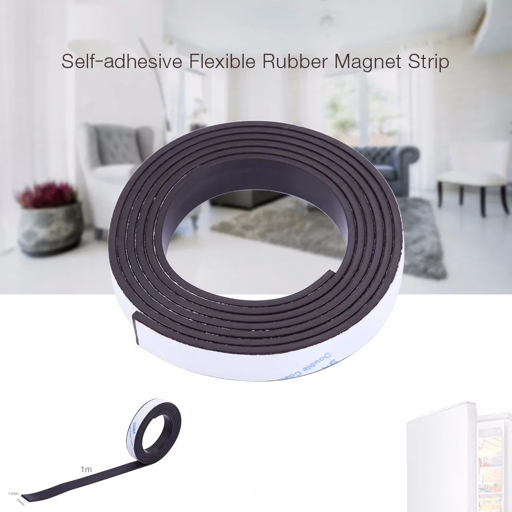 10 X 1.5mm 1m Self-Adhesive Flexible Strong Rubber Magnet Strip Refrigerator Magnet
10 X 1.5mm 1m Self-Adhesive Flexible Strong Rubber Magnet Strip Refrigerator Magnet