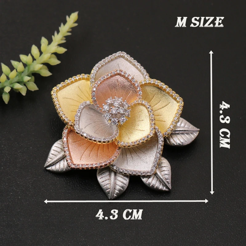 Fateama Fashion Jewelry Super Luxury Elegant Design Flower Brooch Pendant for Engagement Wedding Micro Paved Popular Gifts
Fateama Fashion Jewelry Super Luxury Elegant Design Flower Brooch Pendant for Engagement Wedding Micro Paved Popular Gifts