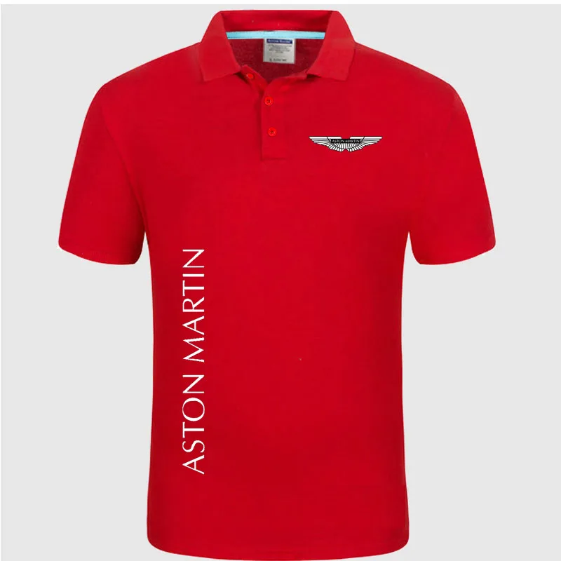 Summer Polo Shirt Aston Martin logo Brand Men's Fashion Cotton Short Sleeve Polo Shirts Solid Jersey Tops Tees
Summer Polo Shirt Aston Martin logo Brand Men's Fashion Cotton Short Sleeve Polo Shirts Solid Jersey Tops Tees