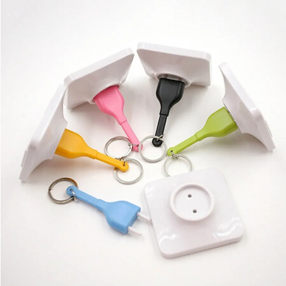 Random Color 2Pcs Cute Home Wall Decroation Design Unplug Keyring EU Plug Socket Keychain Key Ring Holder Free Shipping
Random Color 2Pcs Cute Home Wall Decroation Design Unplug Keyring EU Plug Socket Keychain Key Ring Holder Free Shipping