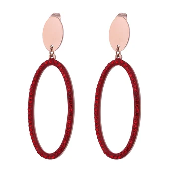 EUEAVAN 5 Pairs Vintage Red Ellipse Drop Dangle Earrings Crystal Jewelry Korean Earrings For Wedding Prom Pageant Party
EUEAVAN 5 Pairs Vintage Red Ellipse Drop Dangle Earrings Crystal Jewelry Korean Earrings For Wedding Prom Pageant Party