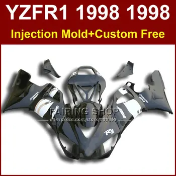 IHR7 Brand fairings kit for YAMAHA YZF R1 YZF1000 98 99 R1 glossy black custom fairing set YZF R1 1998 1999 body parts KDR4
IHR7 Brand fairings kit for YAMAHA YZF R1 YZF1000 98 99 R1 glossy black custom fairing set YZF R1 1998 1999 body parts KDR4