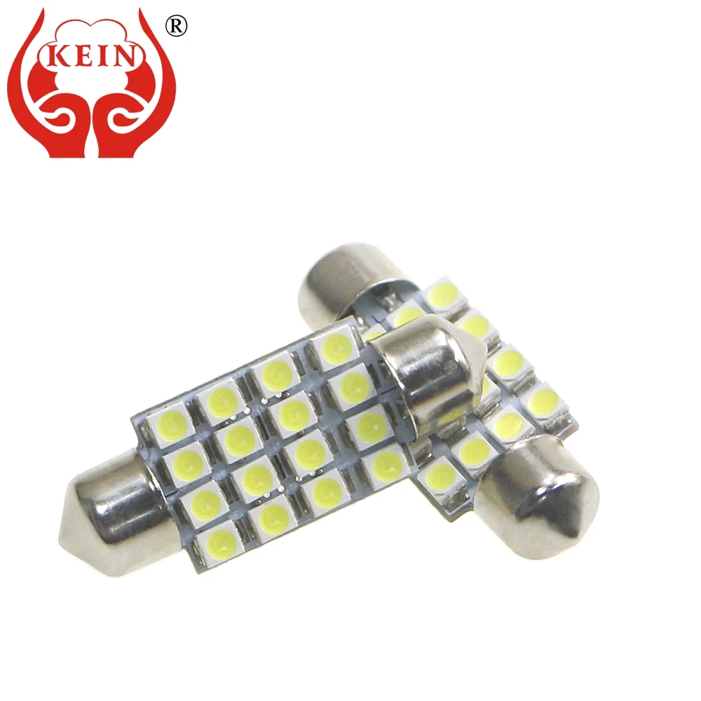 KEIN 10PCS festoon led bulb 31mm 36mm 39mm 41mm c10w c3w 2835 16smd c5w led car auto interior license plate dome lights lamp 12V
KEIN 10PCS festoon led bulb 31mm 36mm 39mm 41mm c10w c3w 2835 16smd c5w led car auto interior license plate dome lights lamp 12V
