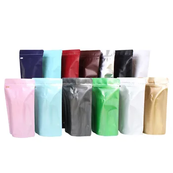 10pcs Heat Sealing Ziplock Pouches Tear Notch Metallic Mylar Flat Zip Lock Package Bag For Herb Powder Air Valve Bag
10pcs Heat Sealing Ziplock Pouches Tear Notch Metallic Mylar Flat Zip Lock Package Bag For Herb Powder Air Valve Bag
