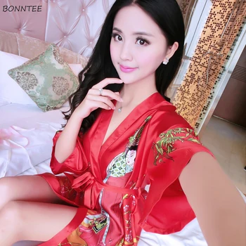 Robes Women Daily Trendy Summer Female Printed Soft Lacing Womens Short Sleeve Elegant Thin Breathable Bathrobe Home Temperament
Robes Women Daily Trendy Summer Female Printed Soft Lacing Womens Short Sleeve Elegant Thin Breathable Bathrobe Home Temperament