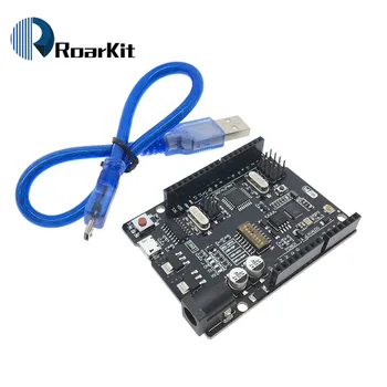 UNO R3 + WiFi ATmega328P+ESP8266 (32Mb memory) USB-TTL CH340G For Arduino Uno NodeMCU WeMos ESP8266 One New Arrival
UNO R3 + WiFi ATmega328P+ESP8266 (32Mb memory) USB-TTL CH340G For Arduino Uno NodeMCU WeMos ESP8266 One New Arrival