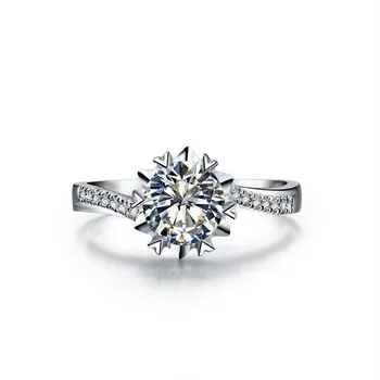 AU585 Engagement Ring 0.5CT Solid White Gold Quality Guarantee NSCD Synthetic Carbon Ring for Women Wedding Romantic Jewelry
AU585 Engagement Ring 0.5CT Solid White Gold Quality Guarantee NSCD Synthetic Carbon Ring for Women Wedding Romantic Jewelry